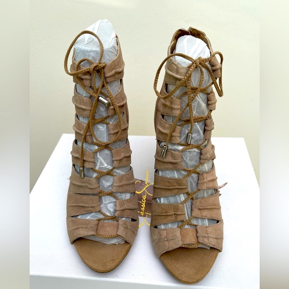 Jessica Simpson - Mahiri Suede Sandal, Color - Totally Taupe, Size 7 - Picture 4 of 7